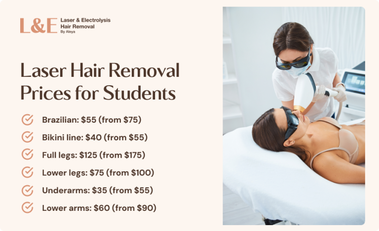 Laser Hair Removal Prices for Students [Rates & FAQs]