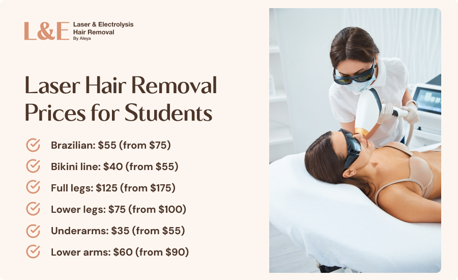 Laser Hair Removal Prices for Students [Rates & FAQs]